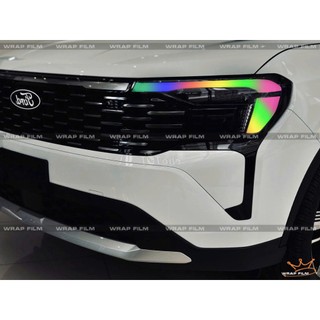 Decal dán đèn Territory 2026, decal pvc 3 lớp không phai màu