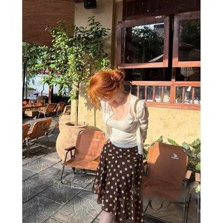 Set Áo Nữ 2 Món Áo Hai Dây Đính Nơ & Cardigan Ren Thêu Flora Twinset Nàng Thơ - Cakecat