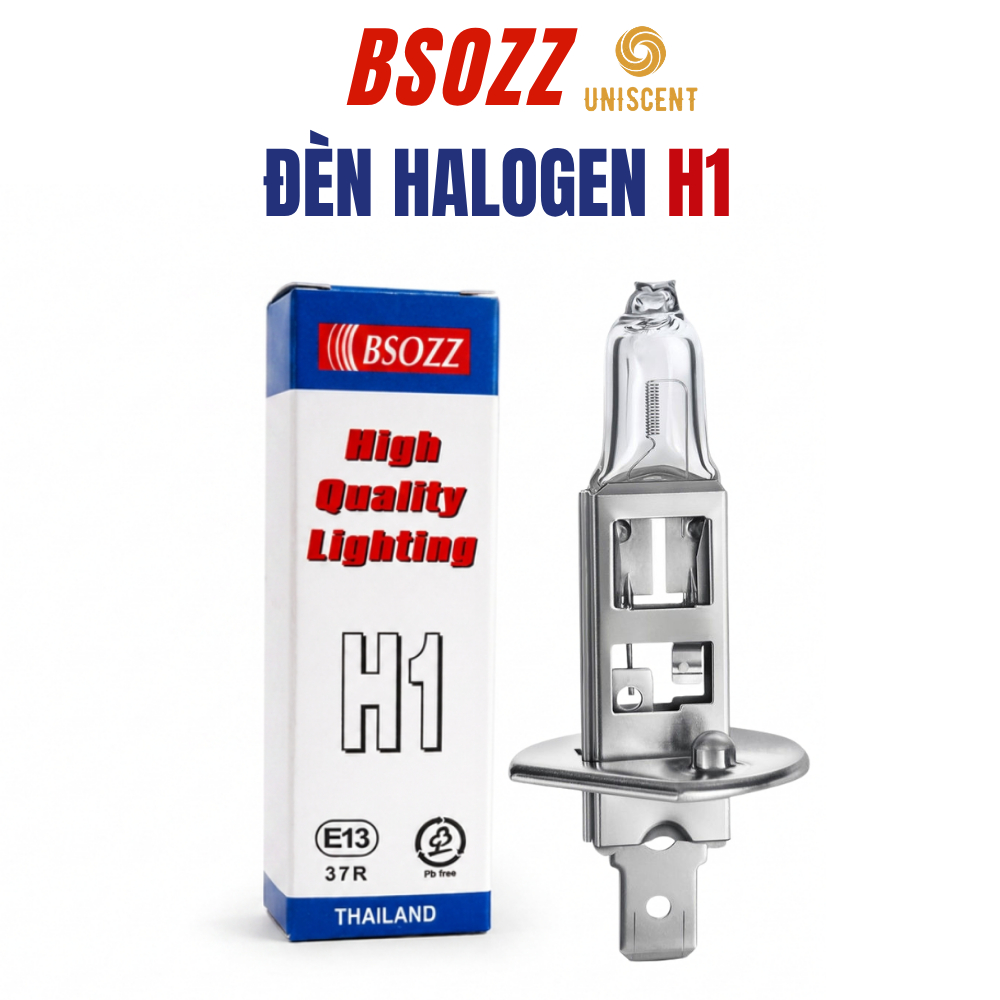 Bóng Đèn Halogen H1/ Đèn Pha H1 P14.5S Chip Osram (12V-55/100W) (24V-70/100W) BSOZZ-Made In Thailand