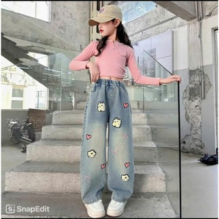 Quần Jeans bé gái sz 20-50kg, chất liệu vải bò mềm mại thoáng mát, mặc đi học đi chơi rất phù hợp (TT02)