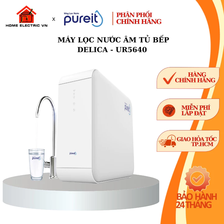 Máy Lọc Nước Âm tủ bếp Pureit Delica UR5640
