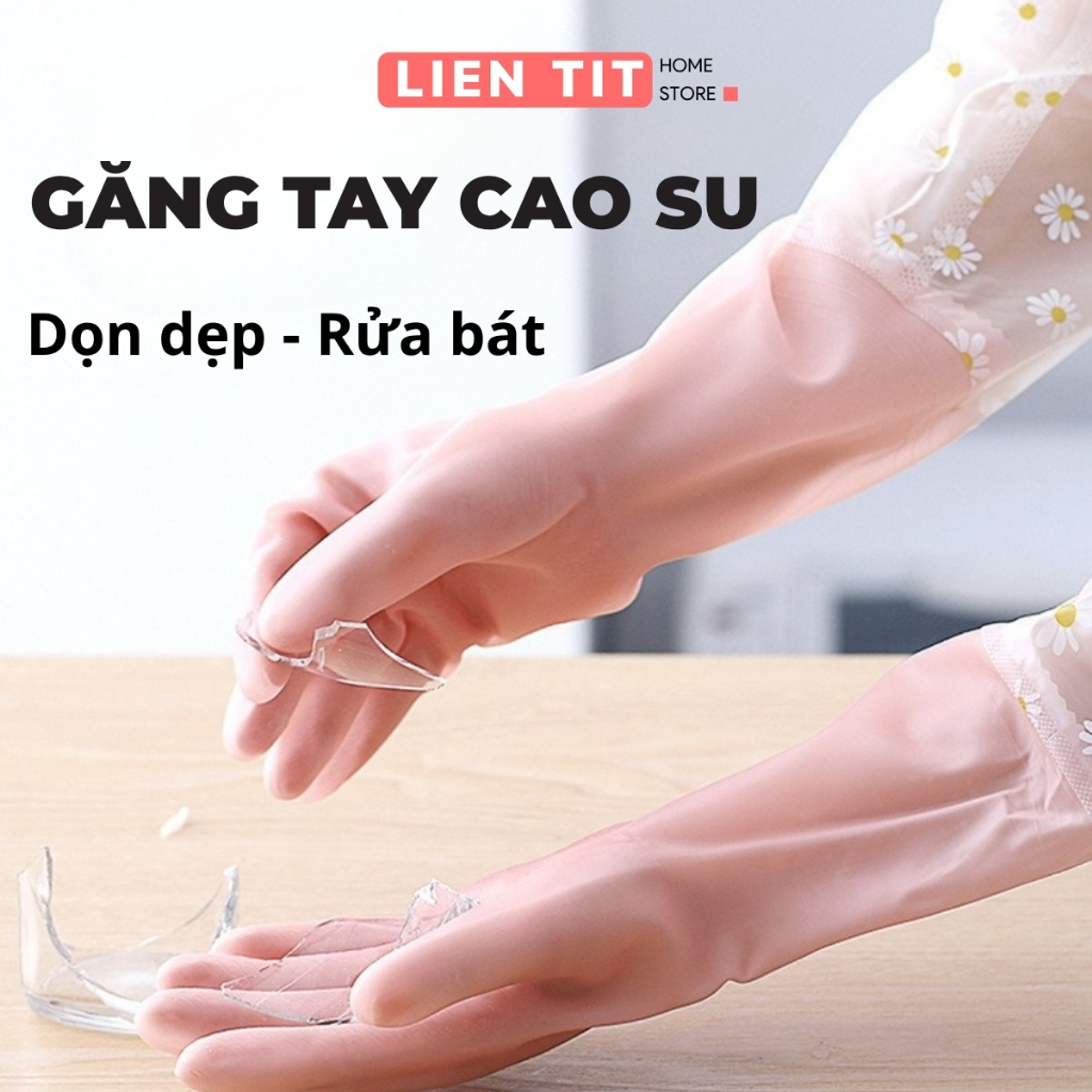 Găng Tay Cao Su Rửa Bát, Giặt Đồ Siêu Dai Bảo Vệ Da Tay Hiệu Quả