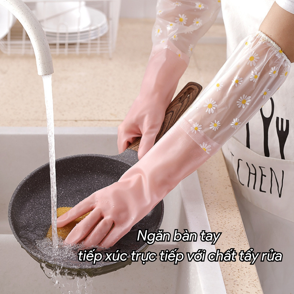 Găng Tay Cao Su Rửa Bát, Giặt Đồ Siêu Dai Bảo Vệ Da Tay Hiệu Quả
