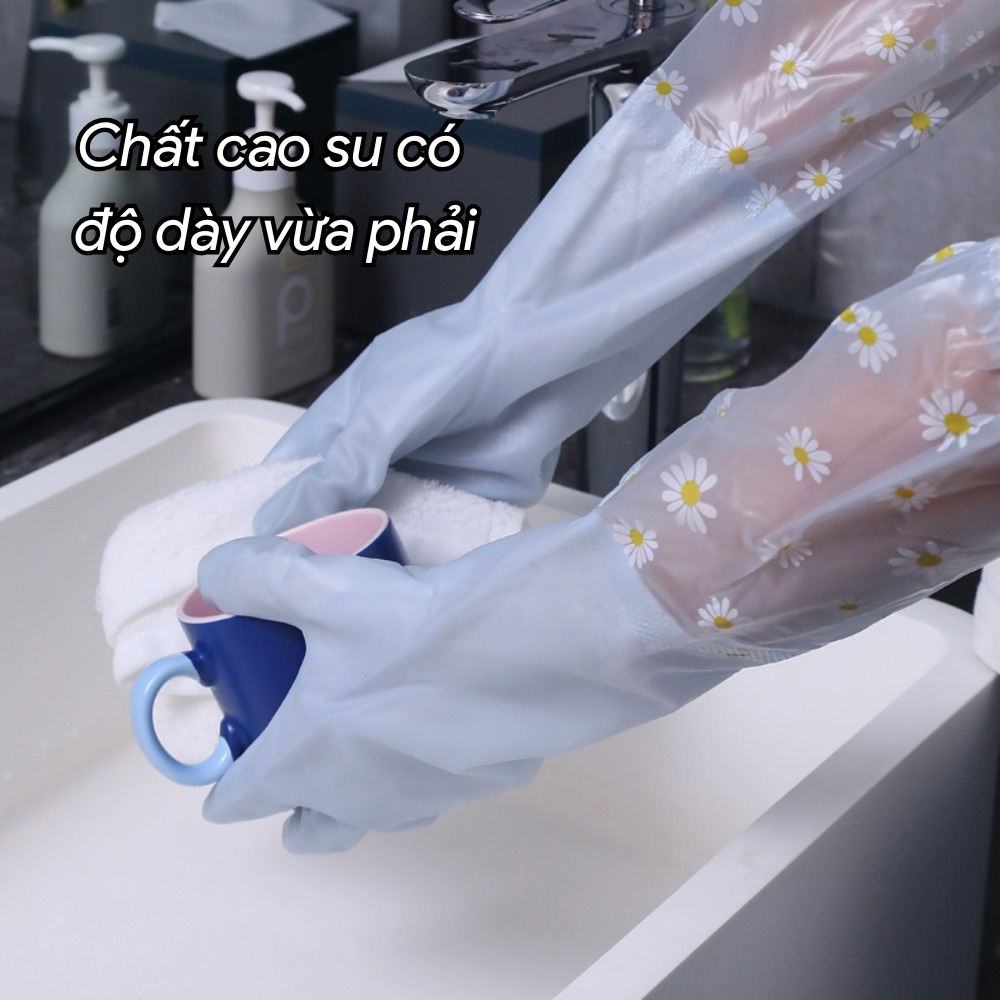 Găng Tay Cao Su Rửa Bát, Giặt Đồ Siêu Dai Bảo Vệ Da Tay Hiệu Quả