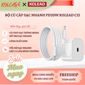 Bộ Củ Cáp Sạc Nhanh PD20W KOLEAD C15 – Sạc Nhanh Ổn Định, An Toàn Cho iPhone, Ipad