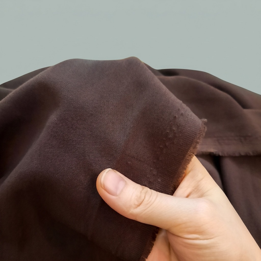 VẢI TUÝT SI MÀU NÂU SOCOLA ĐẬM - MAY BỘ VEST, BLAZER, QUẦN, CHÂN VÁY CÔNG SỞ...