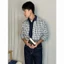 Áo Sơ Mi Nam Caro Form Rộng Oversize Phối Tay Dài Thanh Lịch Dễ Phối Đồ Caro Pocket Shirt MODMEN