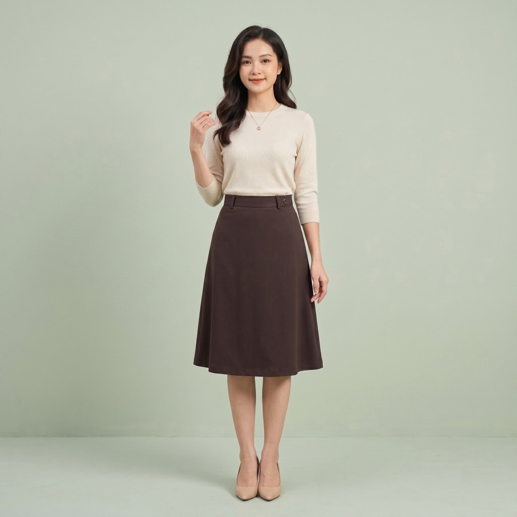 VẢI TUÝT SI MÀU NÂU SOCOLA ĐẬM - MAY BỘ VEST, BLAZER, QUẦN, CHÂN VÁY CÔNG SỞ...