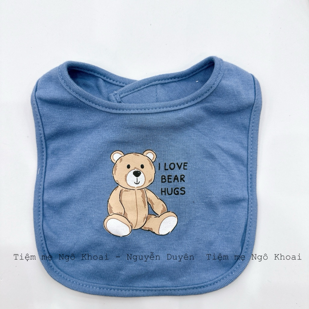 [MD239] Yếm ăn dặm, yếm dãi cotton cho bé yêu