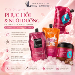 Kem Ủ Tóc ECOLCHI Keratin Biotin Oplex | Dưỡng Tóc Mềm Mượt, Hỗ Trợ Phục Hồi Tóc Khô Xơ.