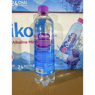 Thùng 24 Chai Nước Khoáng Thiên Nhiên Vikoda 500ml - Kiềm Tự Nhiên pH 8.5 Hoàn Hảo Cho Sức Khỏe