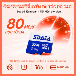 Thẻ Nhớ MicroSD SDATA 32GB/64GB/128GB Chính Hãng – Class 10 U1 V10 Tốc Độ Cao – Bảo Hành 1 Năm (4)