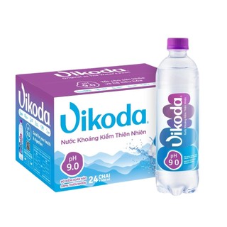 Thùng 24 Chai Nước Khoáng Thiên Nhiên Vikoda 500ml - Kiềm Tự Nhiên pH 8.5 Hoàn Hảo Cho Sức Khỏe