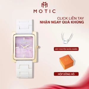 Đồng Hồ Nữ Bonaier 967 Mặt Vuông Thiết Kế Đơn Giản Thời Thượng | MOTIC
