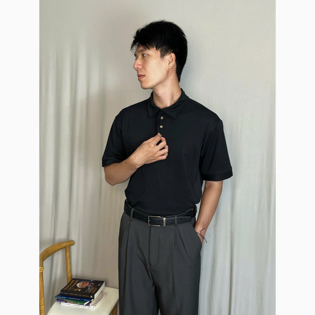 [BÁN CHẠY] Áo Polo Nam Cotton Cá Sấu Form Cổ Đứng Cao Cấp Basic Polo Tee Thanh Lịch Dễ Phối Đồ MODMEN