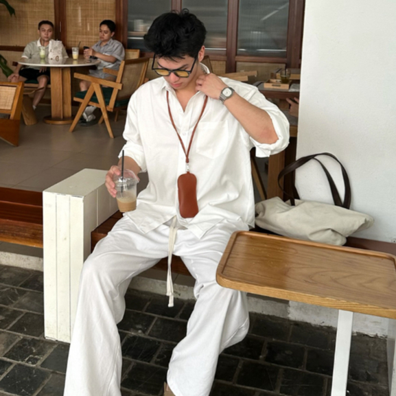 Áo Sơ Mi Dài Tay Nam Trơn Vải Oxford Dày Dặn Thấm Hút Tốt Form Oversize Halley A13