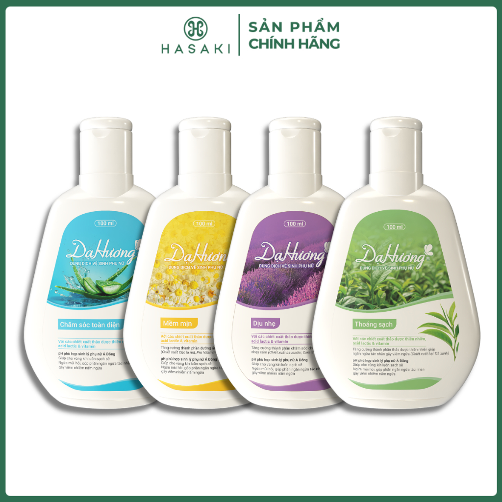 Dung dịch vệ sinh phụ nữ Dạ Hương Thoáng sạch dịu nhẹ, khử mùi hôi 100ml