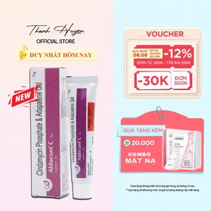 Mụn Aldocont C Adapalene Gel Giảm Mụn Bọc Mụn Viêm Dành Cho Da Nhạy Cảm Gel 15g
