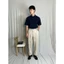 Áo Polo Nam MODMEN Màu Xanh Navy Cotton Cá Sấu Form Cổ Đứng Cao Cấp Basic Polo Tee Thanh Lịch Dễ Phối Đồ