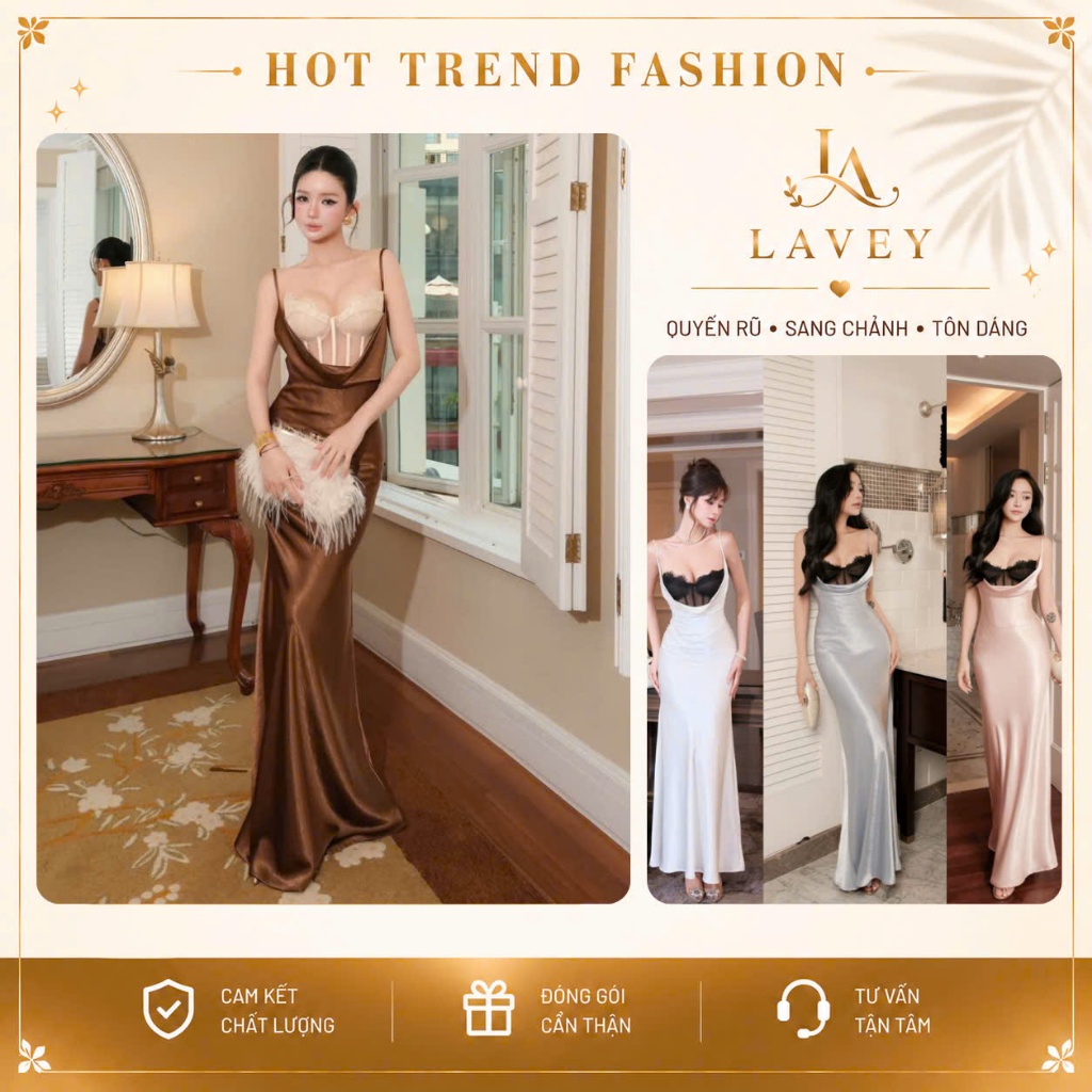 Đầm Lụa Body Hai Dây Phối Corset Ren Gợi Cảm Quyến Rũ