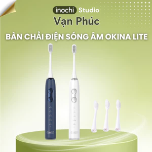 Bàn Chải Điện Sóng Âm Okina Lite 33.000 Nhịp/Phút – Hẹn Giờ Thông Minh Chuẩn Nha Khoa (Sạc USB-C)