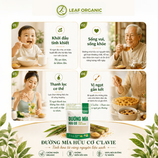 [MUA 5 TẶNG 1] Đường mía hữu cơ C'LaVie 450g