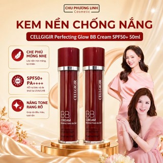 Combo 2 Kem Nền Chống Nắng CELLGIGIR BB Cream 50ml CB0371 - Lớp Phủ Mỏng Nhẹ, Chống Nắng Toàn Diện, Nâng Tone Da