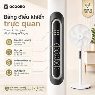 [Hàng Mới Ưu Đãi]Quạt Cây Đứng QCOOKO Quạt Cây 7 Cánh Siêu Mát Tiết Kiệm Điện Năng Vận Hành Êm Ái Bh 12 Tháng