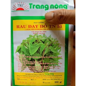 Gói 20gr Hạt Giống Rau Đay Đỏ TN53, Hạt Nảy Mầm Nhanh, Mạnh, Trồng Quanh Năm, Rau Ăn Lá Cty Trang Nông Nổi Tiếng