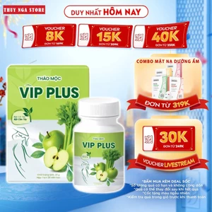 Viên Giảm Cân Vip X2 Plus Kẹo Thảo Mộc Giảm Mỡ An Toàn Kiểm Soát Cân Nặng Giảm Cân Tiên Hạnh Hộp 30v