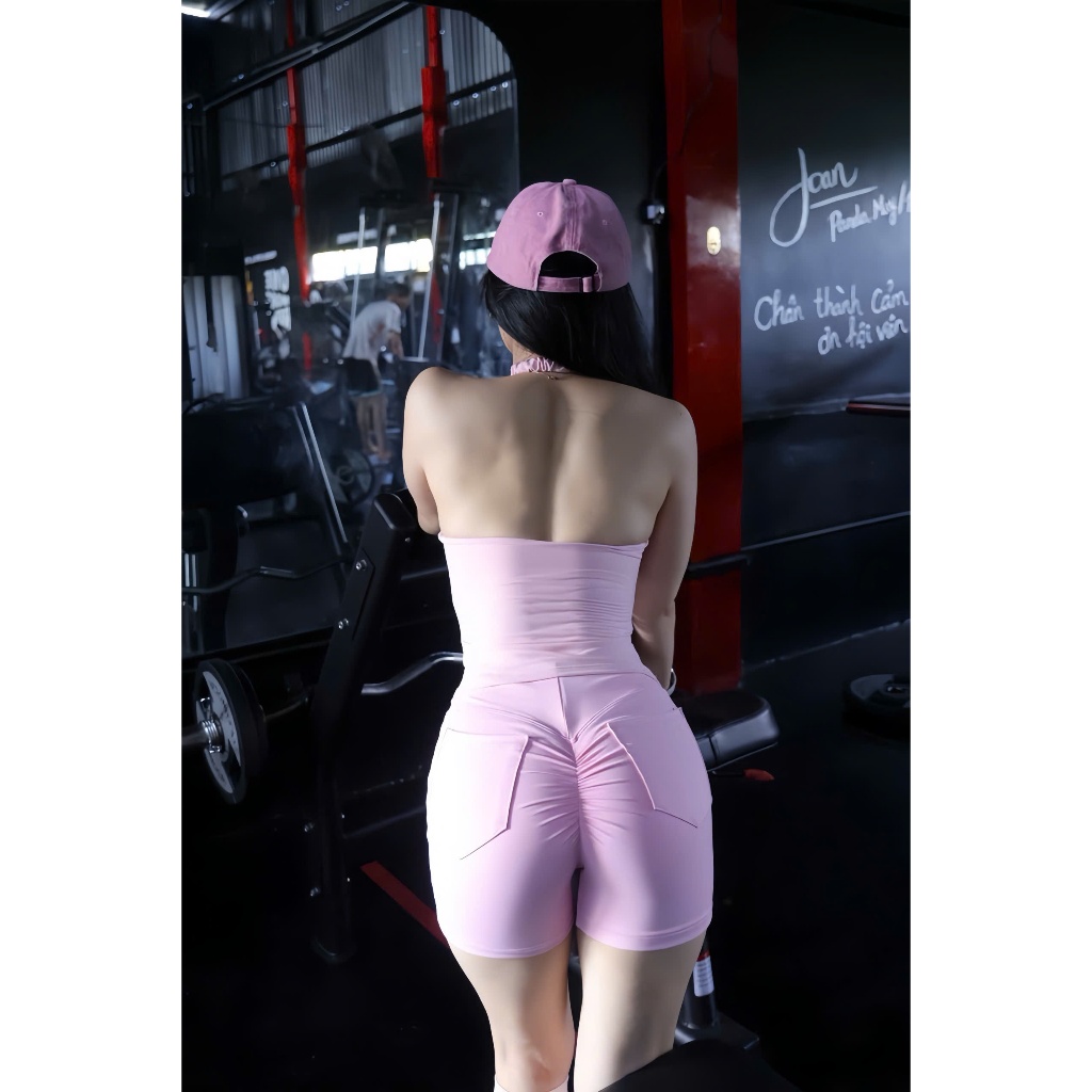 Quần ĐÙI Thao Nữ Chất LULU CHUN MÔNG Q35 Nữ Ôm Sát,Co Giãn 4 Chiều Thấm Hút Tốt Tập - Gym - Yoga - Aerobic  HOTHISHORT