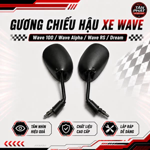 Cặp Gương Chiếu Hậu Góc Nhìn Rộng Cho Wave Chân 10mm