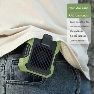 Quạt điều hòa đeo hông, Quạt gài lưng kiêm Sạc dự phòng đa năng, Quạt đeo cổ, cầm tay, đeo thắt lưng cao cấp.