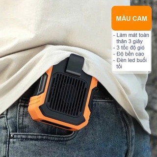 Quạt điều hòa đeo hông, Quạt gài lưng kiêm Sạc dự phòng đa năng, Quạt đeo cổ, cầm tay, đeo thắt lưng cao cấp.