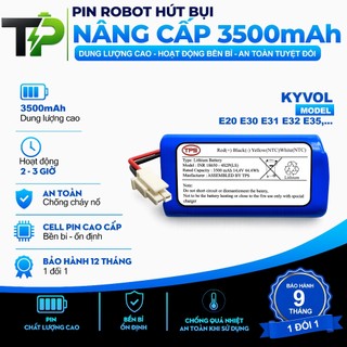 PIN ROBOT HÚT BỤI NÂNG CẤP KYVOL E20 E30 E31 E32 E35 .. BẢO HÀNH 12 THÁNG CHÍNH HÃNG LG