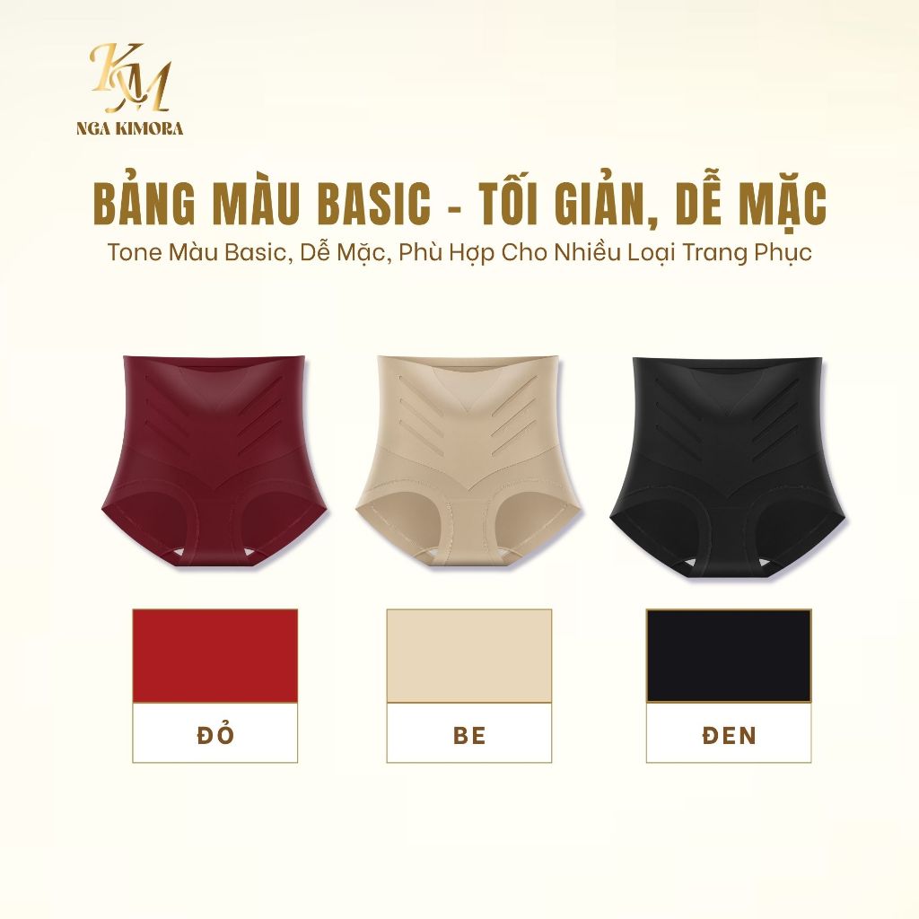 CC1- Quần Lót Định Hình Nữ Cạp Cao Thu Gọn Bụng Nâng Mông Không Đường May Co Giãn 4 Chiều Thun Lạnh Cao Cấp