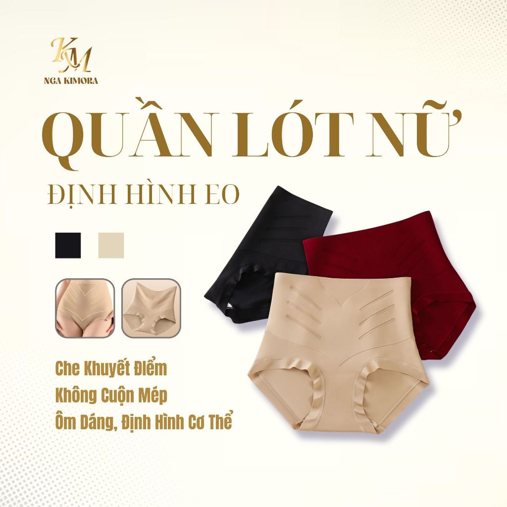CC1- Quần Lót Định Hình Nữ Cạp Cao Thu Gọn Bụng Nâng Mông Không Đường May Co Giãn 4 Chiều Thun Lạnh Cao Cấp