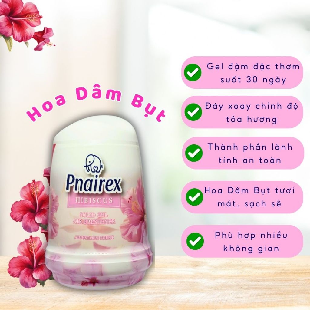 [COMBO 5] SÁP THƠM PHÒNG PNAIREX 200G - KHỬ MÙI PHÒNG NGỦ, NHÀ VỆ SINH