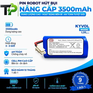 (DUNG LƯỢNG 7000 mAh) PIN ROBOT HÚT BỤI NÂNG CẤP THAY THẾ CHO KYVOL L20 CHÍNH HÃNG LG