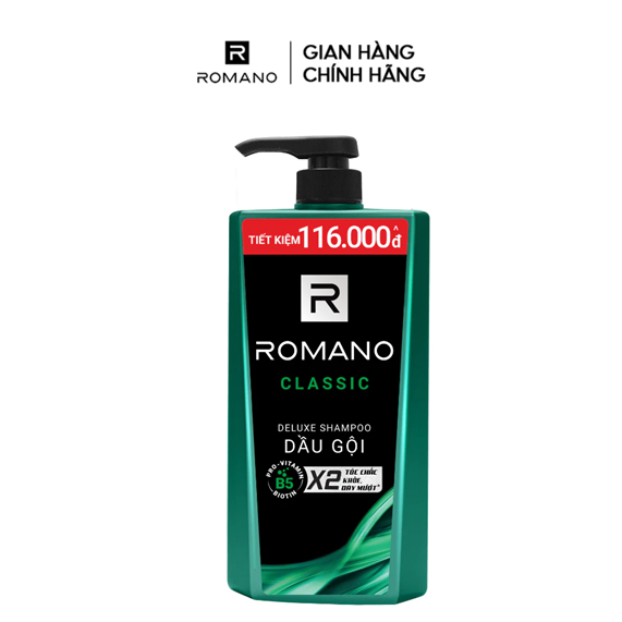 [SVIP] Dầu gội nam Romano hương nước hoa 900g