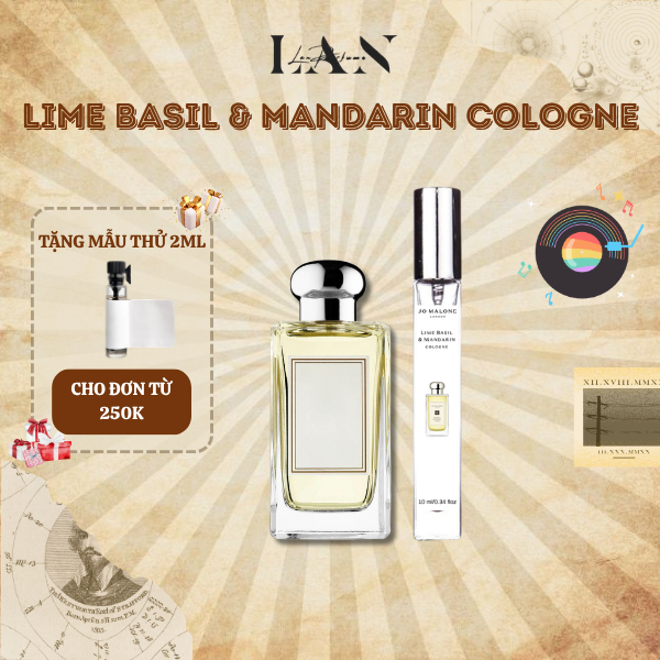 BST Nước Hoa Chiết JML English Pear & Freesia Cologne, Wild Bluebell, Peony & Blush Suede, Lime Basil & Mandarin Cologne