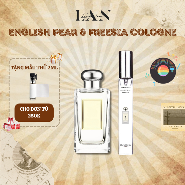 BST Nước Hoa Chiết JML English Pear & Freesia Cologne, Wild Bluebell, Peony & Blush Suede, Lime Basil & Mandarin Cologne