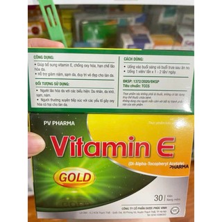 Vitamin E GOLD - Hộp 30 viên - Hỗ trợ lão hóa da