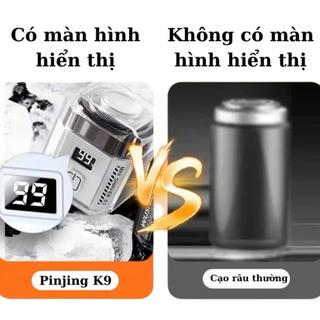 Máy Cạo Râu 2 in 1 ( Cạo Râu & Tỉa Lông Mũi ) model K9, Có Màn Led Hiển Thị, Kích Thước Nhỏ Gọn, Lưỡi Dao Tự Mài