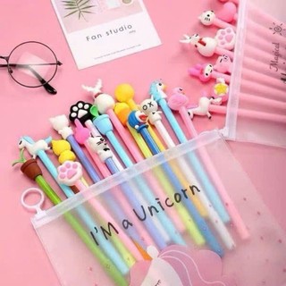 Bút Gel Hoạt Hình Đầu Thú Cute Cho Học Sinh Sinh Viên Viết Mượt
