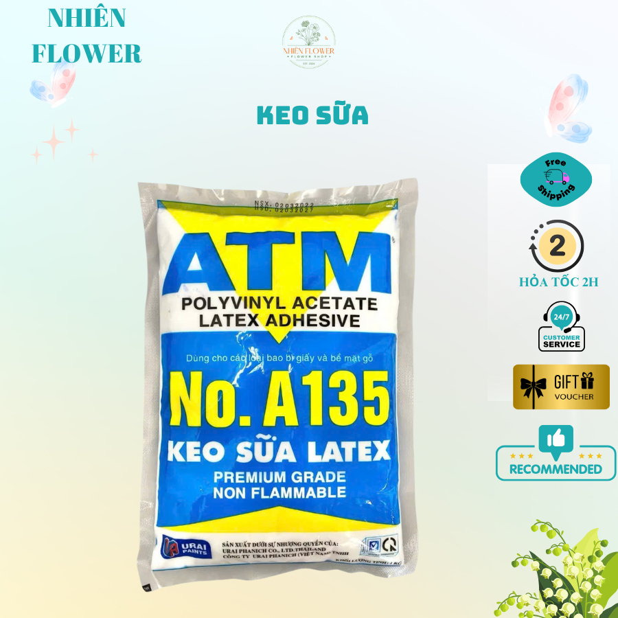 Keo Sữa ATM No.A135 Loại Tốt Đa Năng, Dán Giấy, Sàn Gỗ, DIY Handmade, Làm Slime và Đồ Chơi