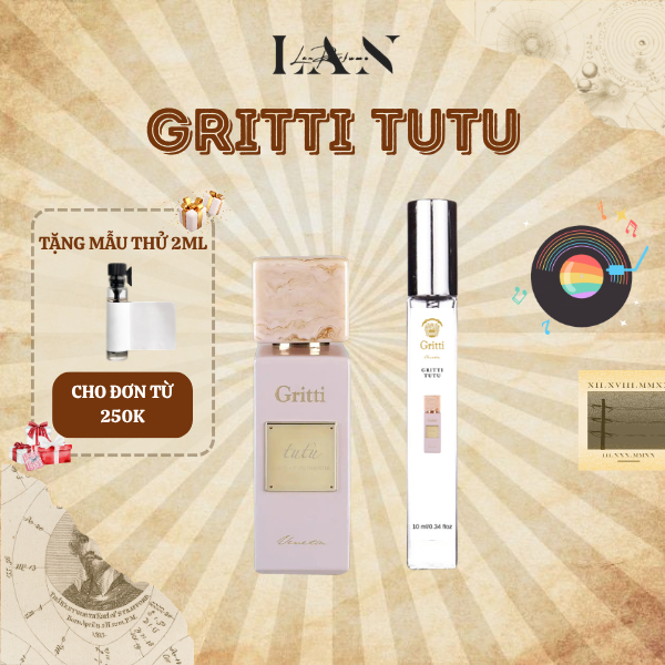 Nước Hoa Mini Gritti Tutu, Dầu Thơm Nữ Thơm Lâu LAN PERFUME Hương Thơm Nữ Tính, Dễ Thương