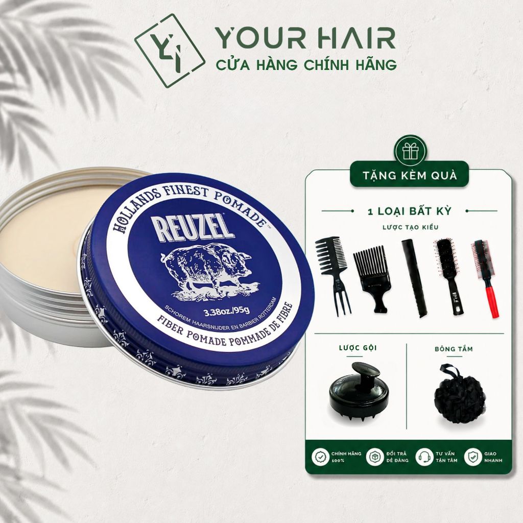 Sáp tạo kiểu Reuzel Fiber Pomade 35 - 95g