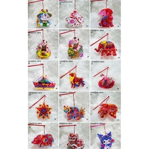 Lồng đèn 2 mảnh mini kích thước 12cm 35 mẫu
