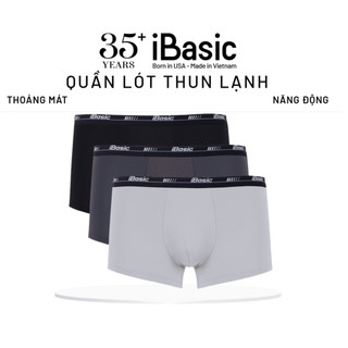 Combo 3 Quần lót nam iBasic phom trunk airy thoáng khí phối thun lạnh PANM136